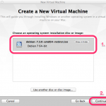 VMware Fusion - Debian Selected